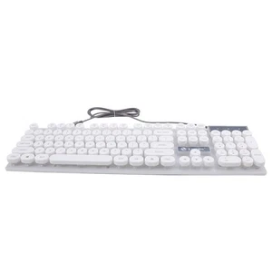  Kabelgebundene Beleuchtete Tastatur Computertastatur Kabeltastatur - Afbeelding 1 van 12