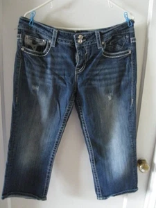 VIGOSS "THE CHELSEA" CAPRI GR-13/14 LÄNGE-21 Distressed/Strasssteine - Bild 1 von 8