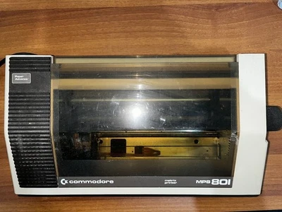 Commodore MPS-801 Stampante Vintage • Non Testata • Per Ricambi/Restauro - Immagine 1 di 4