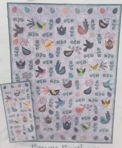 Fancy Feathers Quilt Pattern by Lunch Box Quilts, Includes Full Size Patterns - Picture 1 of 3