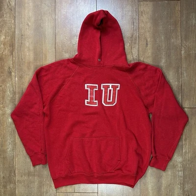 Sudadera con capucha vintage Indiana University IU Hoosiers talla XL 80s 70s Foto 1 de 4