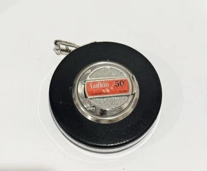 Vintage 50 Foot Lufkin Chrome Clad Round Tape Measure. Model No. HC253. - Picture 1 of 5