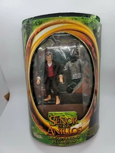 toy biz famosa Travelling Bilbo with Aragorn picture misprint. Rare! Spanish - Picture 1 of 4