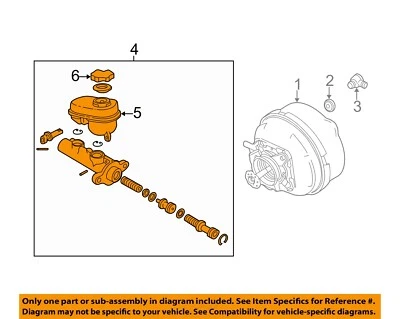 Cilindro maestro de freno usado se adapta a: Cadillac Cts 2003 grado A Foto 1 de 3