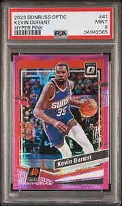 KEVIN DURANT 2023-24 PANINI OPTIC PINK HYPER PSA 9 - Picture 1 of 1
