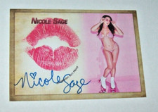 2022 Collectors Expo Model Nicole Sage Autographed Kiss Card