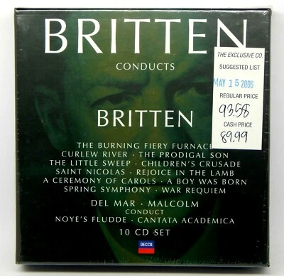 Benjamin Britten Conducts Britten ~ NEW 10-CD Box Set (Sep-2005, Decca) - Image 1 of 4