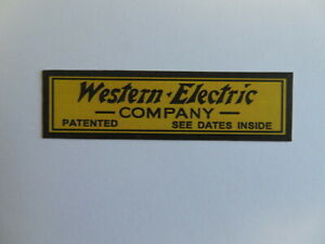 Western Electric Decal  317 Wood wall telephone decal 1911-1915