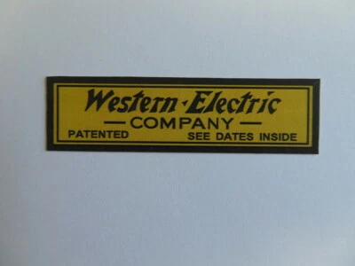 Western Electric Decal  317 Wood wall telephone decal 1911-1915 - Image 1 of 3