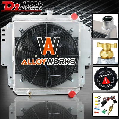 Ventilador de cubierta de radiador 2 filas para Suzuki Sierra Samurai SJ410 SJ413 1981-1996 1,3 L Foto 1 de 4