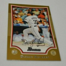 2009 BOWMAN - DIONER NAVARRO CATCHER TAMPA BAY DEVIL RAYS GOLD CARD 109