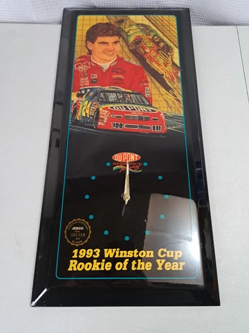 1993 JEFF GORDON JEBCO CLOCK Rookie Of The Year 11" X 23" LIMITED EDITION Cover