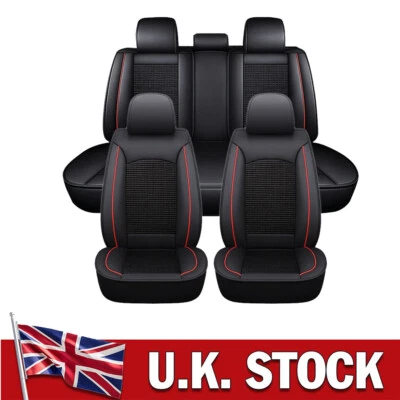 For VW Tiguan 2007-2023 Car Seat Covers Deluxe PU Leather Full Set Front & Rear - Image 1 of 4
