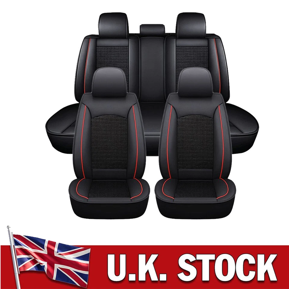 For VW Tiguan 2007-2023 Car Seat Covers Deluxe PU Leather Full Set Front & Rear - Image 1 of 4