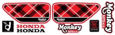 Side Body Decals Stickers HONDA Monkey 125 Logo air filter cover Z125 125 18-25 - Image 1 of 4