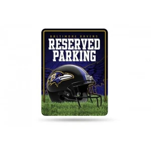 11" baltimore ravens nfl football helmet logo reserved parking sign usa made - Picture 1 of 1