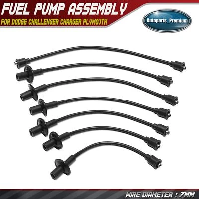 7Pcs Spark Plug Wire Sets for Dodge Challenger Charger D100 Pickup Lancer Dart  - Image 1 of 4