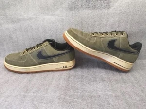 Nike Air Force 1 Low Medium Olive Black/White Gum Uk7. 5 - Picture 1 of 11