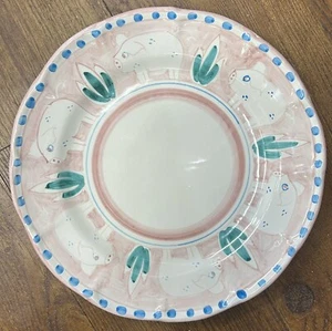 Vietri Pottery-Campagna Style Pattern 10 Inch Plate Made/Painted by hand-Italy - Picture 1 of 2