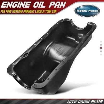New Engine Oil Pan for Ford Mustang Thunderbird Lincoln Town Car Grand Marquis - Image 1 of 4