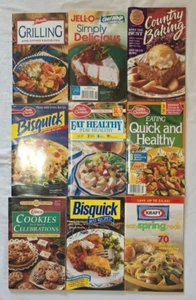 Lot Of 9 Vtg Kraft Betty Crocker Bisquick Jello Frenchs Recipe Booklets Cookbook - Picture 1 of 3