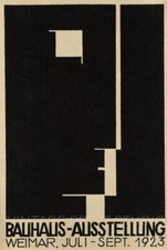 Bauhaus Ausstellung 1923 Weimer Art Exhibition Giclee Canvas Print 27x40