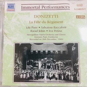 Donizetti La Fille du Régiment CD Lily Pons Salvatore Baccaloni Raoul Jobin Irra - Picture 1 of 5
