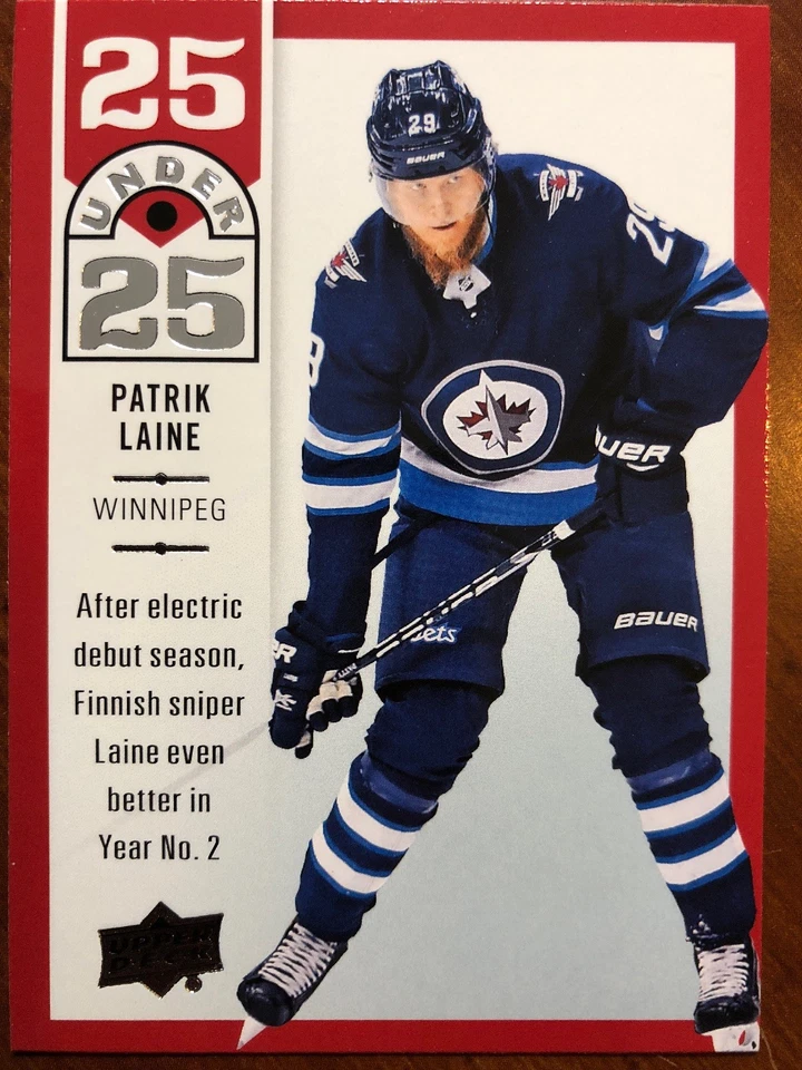 18-19 UD Series 1 25 Under 25 #U25-10 Patrik Laine - Image 1 of 2