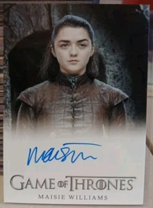 Game Of Thrones Complete Series Maisie Williams Autograph as Arya Stark 🔥Scarce - Picture 1 of 2