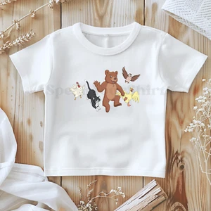 Little Bear & Friends Cat Owl Hen Duck Animated 90s TV Show Infant Baby T-Shirt - Picture 1 of 18