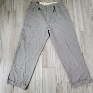 Polo RALPH LAUREN Pleated Houndstooth Cuff Golf Slacks Pants Mens 32x28 - Picture 1 of 6