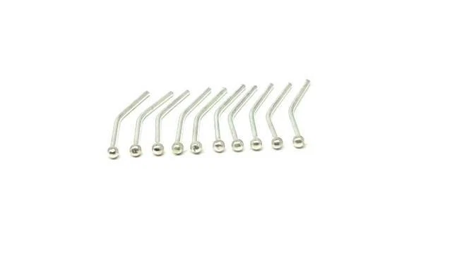 10 x Sterling Silver Tiny 1mm Ball Nose Studs Piercing Body Jewellery - Image 1 of 1