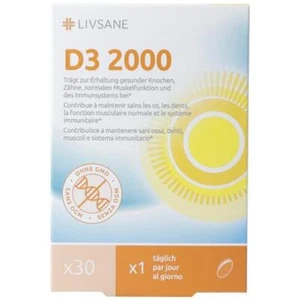 Livsane Vitamin D3 2000 tablets 30 pcs - Picture 1 of 1