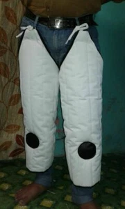 Mittelalter Rüstung Gambeson gepolsterte Cuisses Beinschützer Larp SCA - Bild 1 von 3