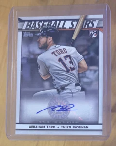 2020 Topps Series 1 Stars Base Rookie Auto #BSA-AT Abraham Toro Mariners RC - Picture 1 of 2