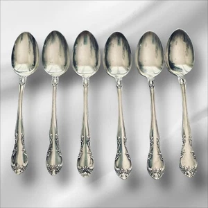 (6) Gorham Silverplate Teaspoons 1947 New Elegance 6” - Picture 1 of 3
