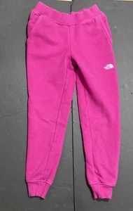 Girl's The North Face Bright Pink Sweatpants Size 6 GUC - Picture 1 of 3