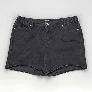 A.N.A Woman’s Size 18 Black Denim Bermuda Shorts Mid Rise 40x6 - Picture 1 of 6