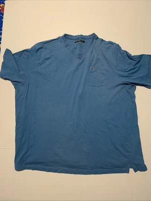 Greg Norman 男式 T 恤 3XL 蓝色休闲前口袋 100% 棉 — 第 1/3 张图片