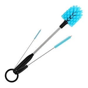 3 in 1 Stainless Steel Long Handled Water Bottle Brush Set, Kitchen Scrubber ... - Picture 1 of 8