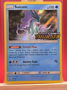 Suicune SM149 Lost Thunder Holo seltene Vorabveröffentlichung PromonPokémon-Karte * Neu - Bild 1 von 14