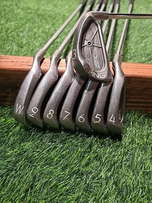 Ping ISI Iron Set 3-PW Black Dot Cushin JZ Stiff Steel Shaft RH UPC142 - Image 1 of 4