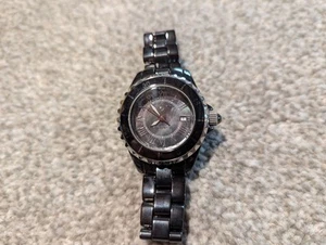 Swiss Legend Karamica Watch Ceramic Date Swiss Quartz Womens 38m Not Working - Picture 1 of 4