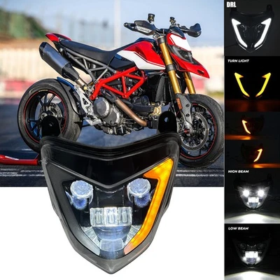 Faro de proyección LED con intermitente para Ducati Hypermotard 939 2016 2017 Foto 1 de 4