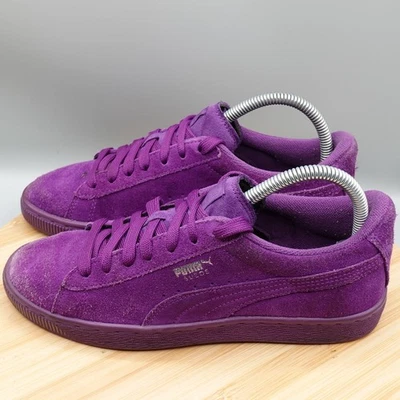 PUMA  Shoes Size 7 C Suede JR Classic Sneaker Imperial Purple 35511070 Flaws - Image 1 of 4