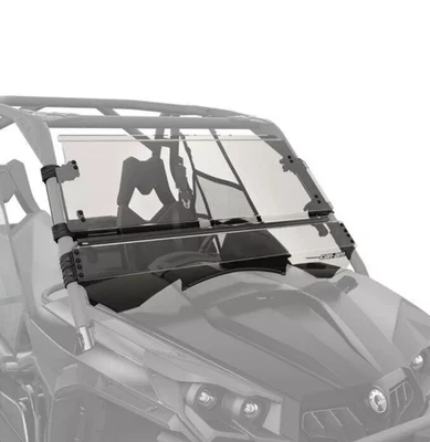 2013-2017 Can-Am Maverick Max OEM Flip Windshield Hard Coated 715002465 - Image 1 of 4