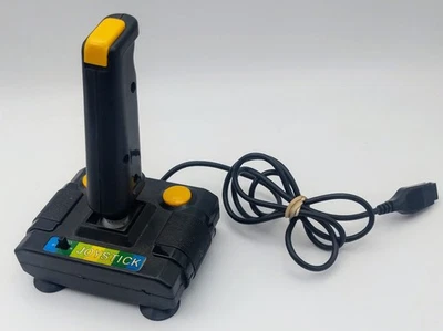 Vintage Yellow Joystick Video Game Controller Atari Sega Quick Setting - Image 1 of 2