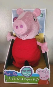 New in Box Fisher Price Peppa Pig Hug N Oink Talking Plush Working  - Picture 1 of 10