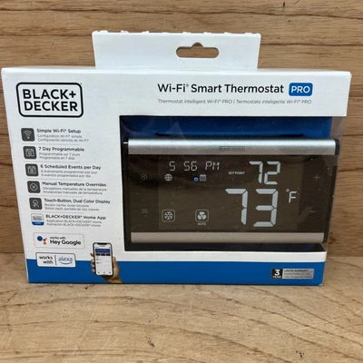 Black & Decker Wi-Fi Smart Thermostat Pro ~7 Day Programmable~ #CT7901A Sealed - Image 1 of 3