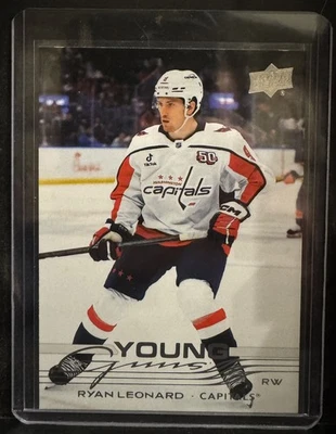 Ryan Leonard 2025-26 Upper Deck Series 1 Young Guns #238 RC Capitals - Image 1 of 2
